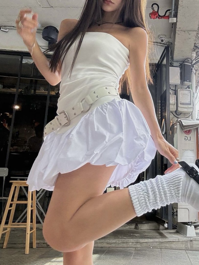 [PROJECT WAVE] BALLOON OFF-SHOULDER DRESS