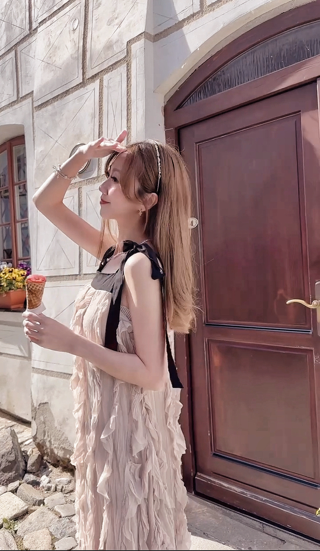 *MADE BY BJ2* THE PASTEL NUDE RIBBON DRESS