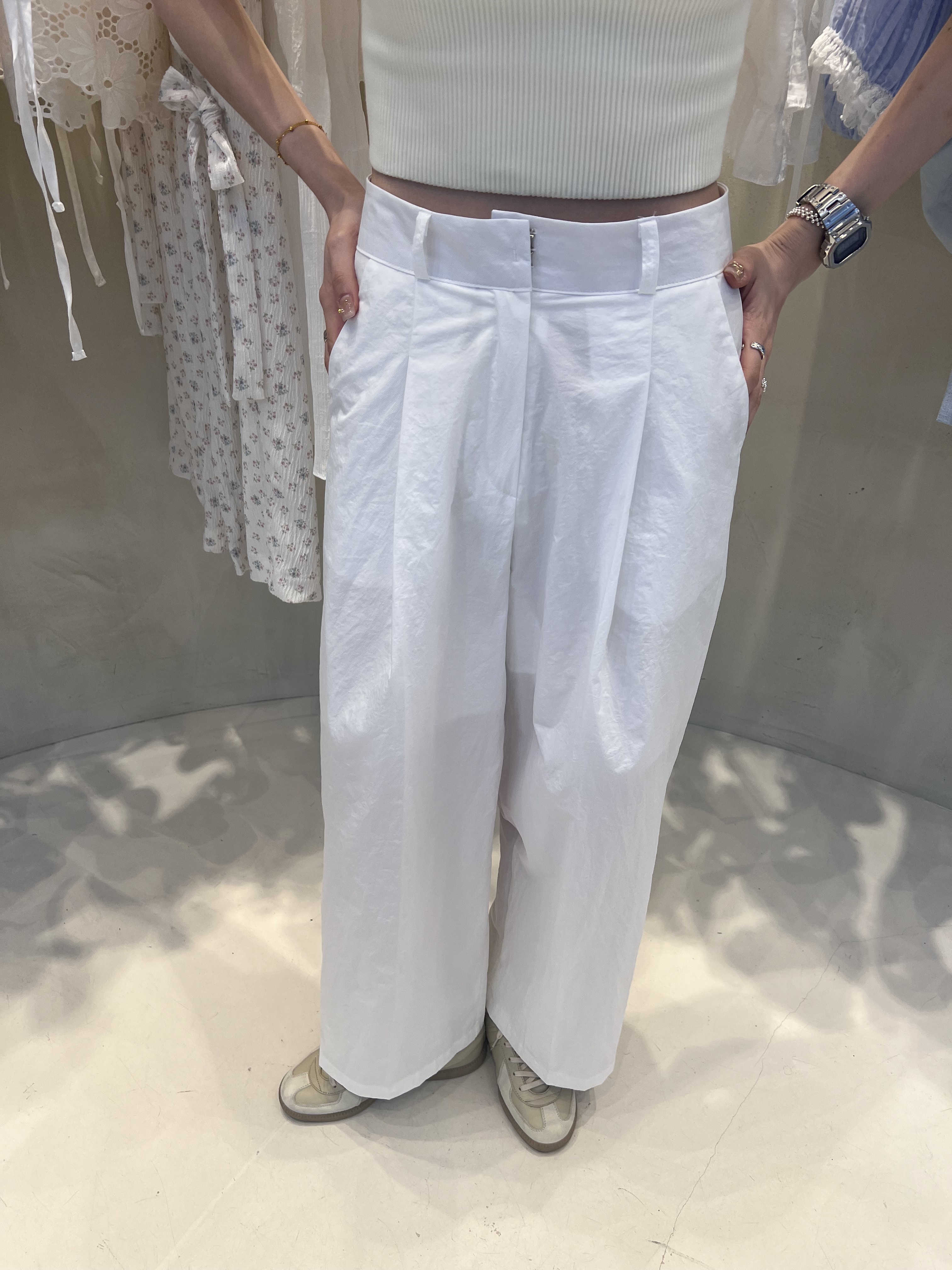 可裝粗腿刷刷褲/2色3碼/白