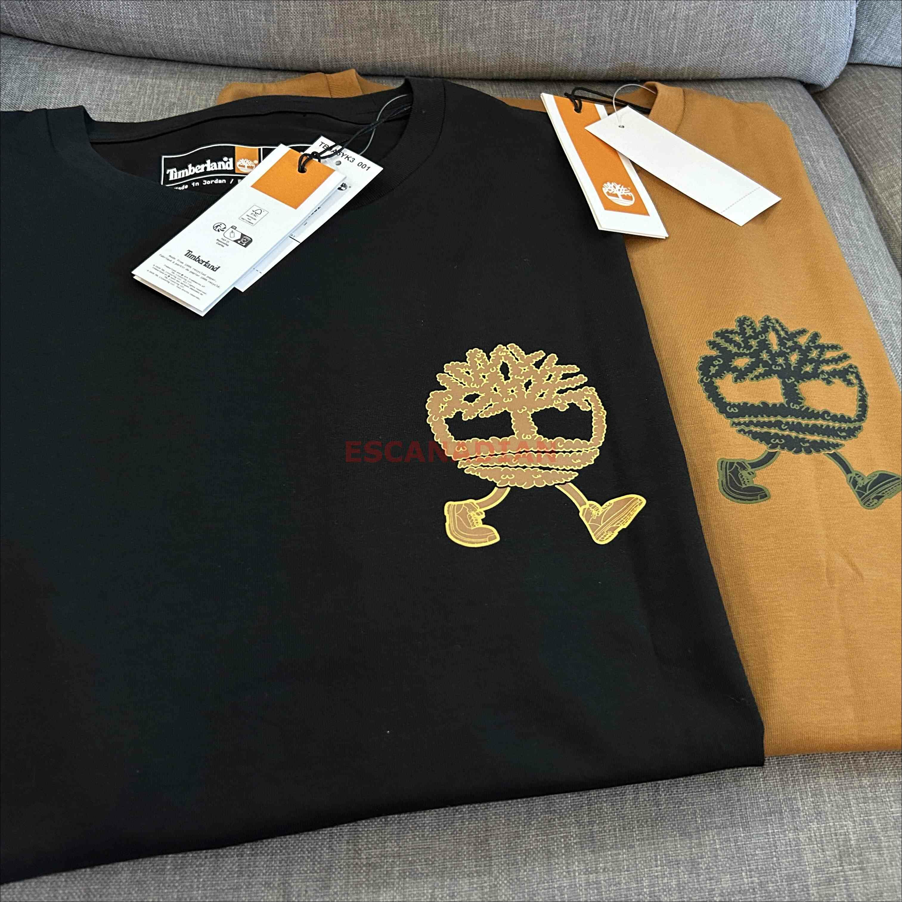 Timberland 大人 戶外 正反面LOGO 短TEE (2色) (背面大LOGO)