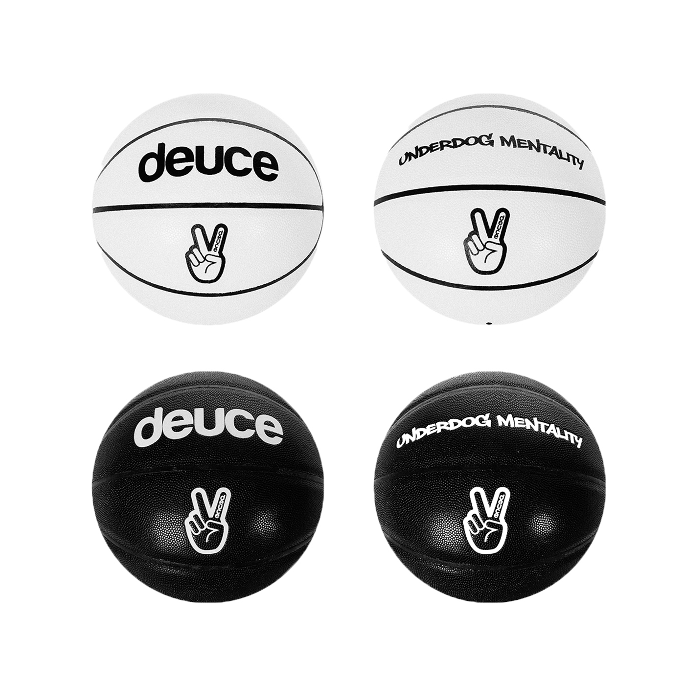 **售出無退換**DEUCE "UNDERDOG MENTALITY" BASKETBALL 黑 白 標語 7號球 籃球【DE032】ABshorts BASKETBALL BBASKETBALL