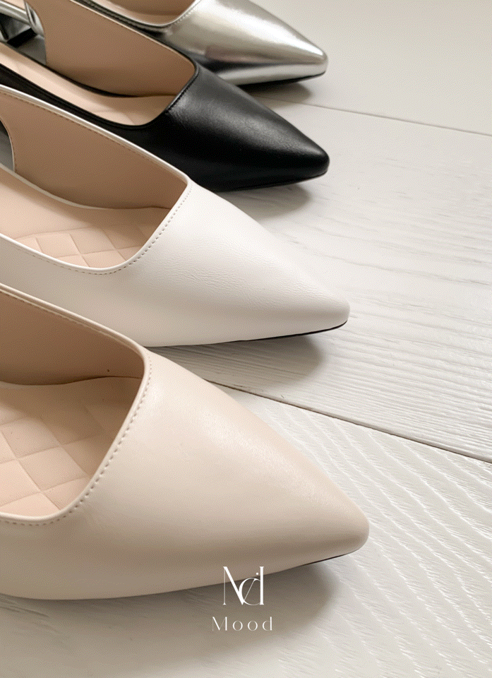 🚀當日出貨  Mood made♡韓國手工打造柔軟氣墊低跟鞋 /鞋跟3cm (4 colors)