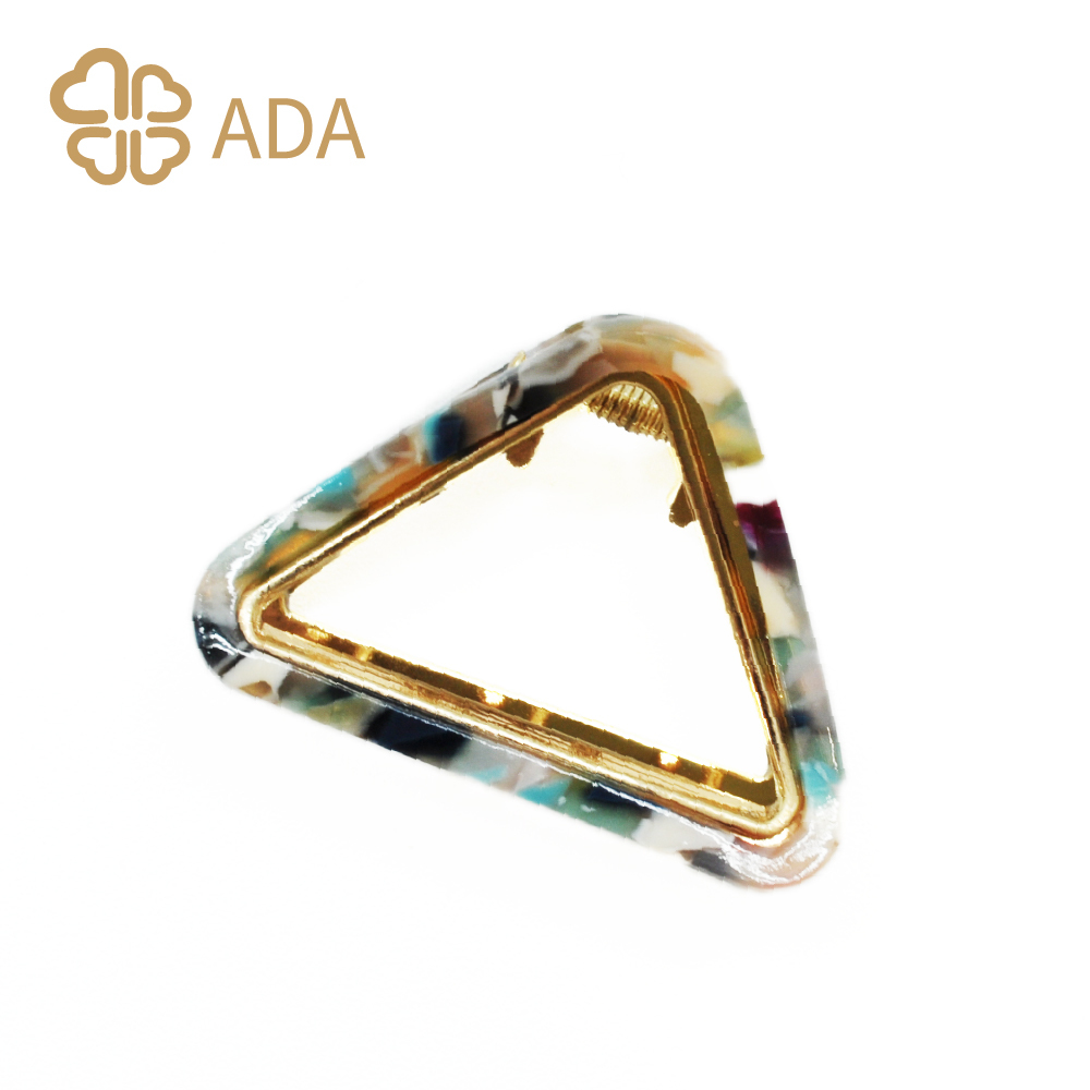 ADA 韓系時尚亮面三角合金抓夾1入〈全2款〉