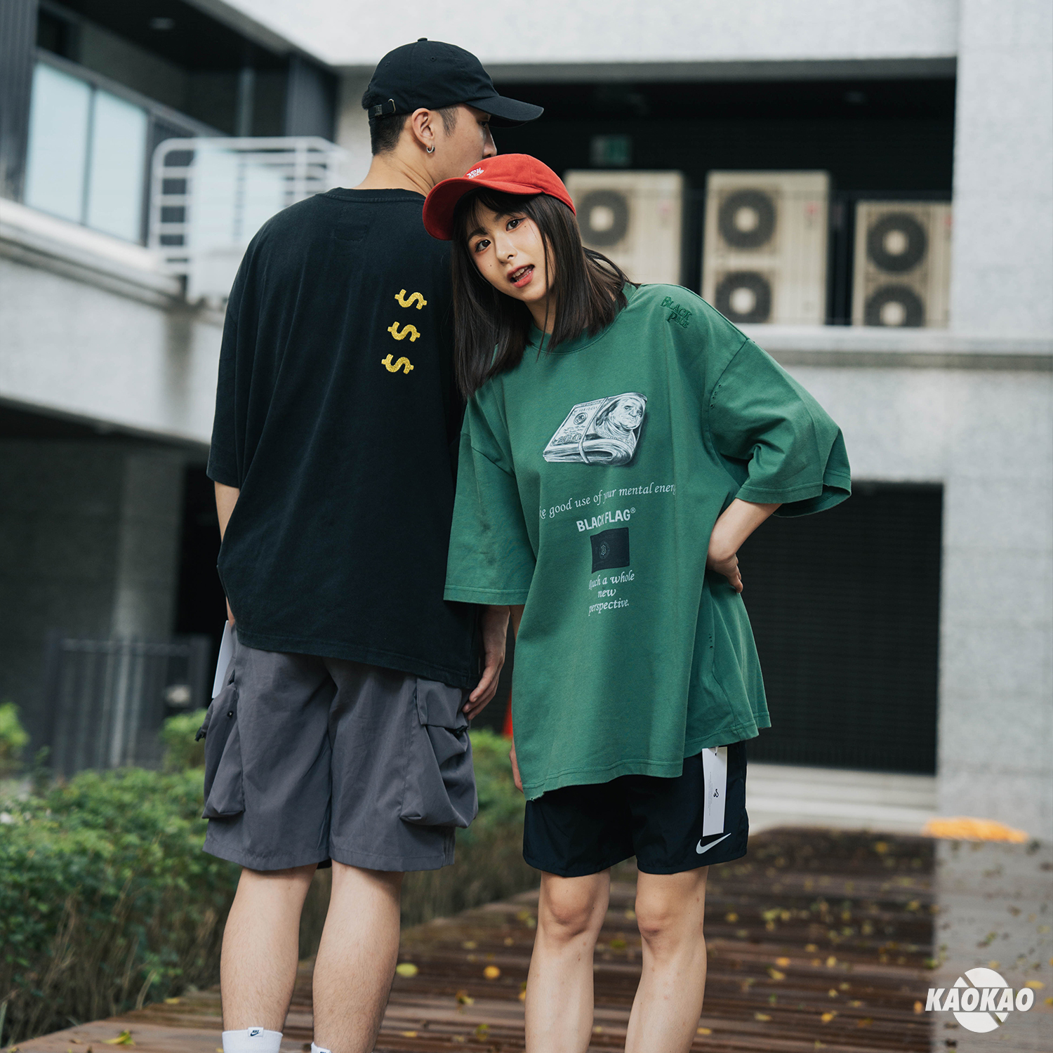 BLACK FLAG 黑旗 US dollars 印花T【JBF24T003】