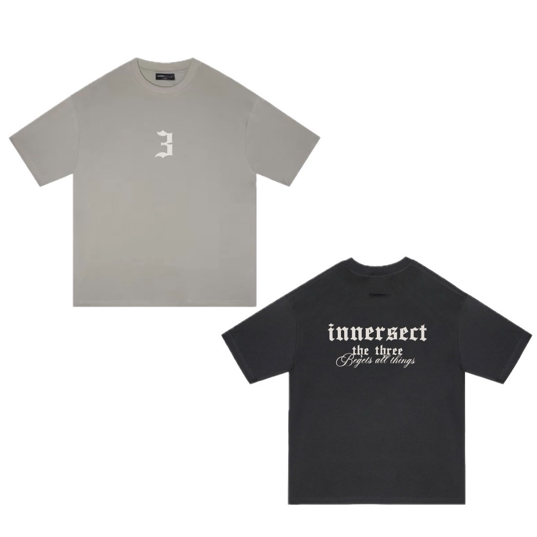 陳冠希 Clot INNERSECT 三生萬物 FOG ESSENTIAL 歌德字體 歐式風格 短TEE 圓領短T 24年新款 男女同款短袖 INN24SSTTE060*