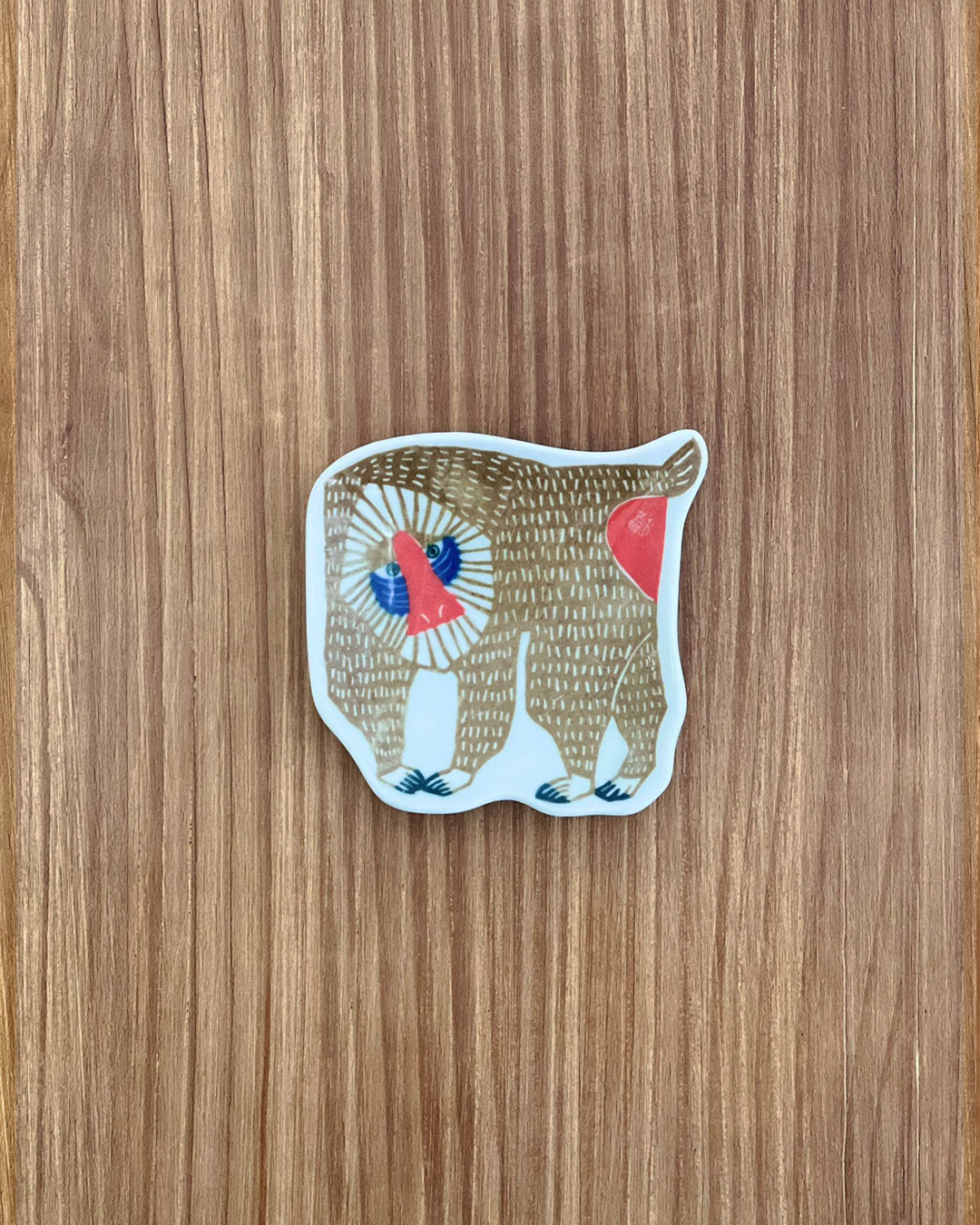 印判手 山魈豆皿 淺啡｜倉敷意匠 x kata kata