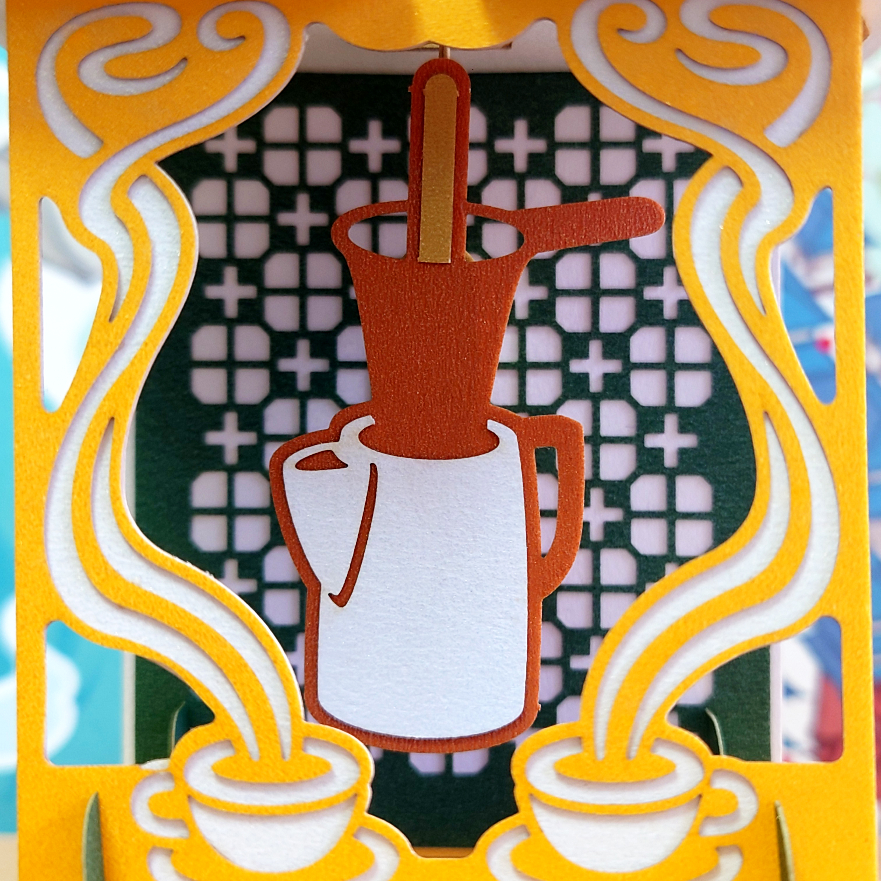 機關紙藝：鐘擺小夜燈－奶茶