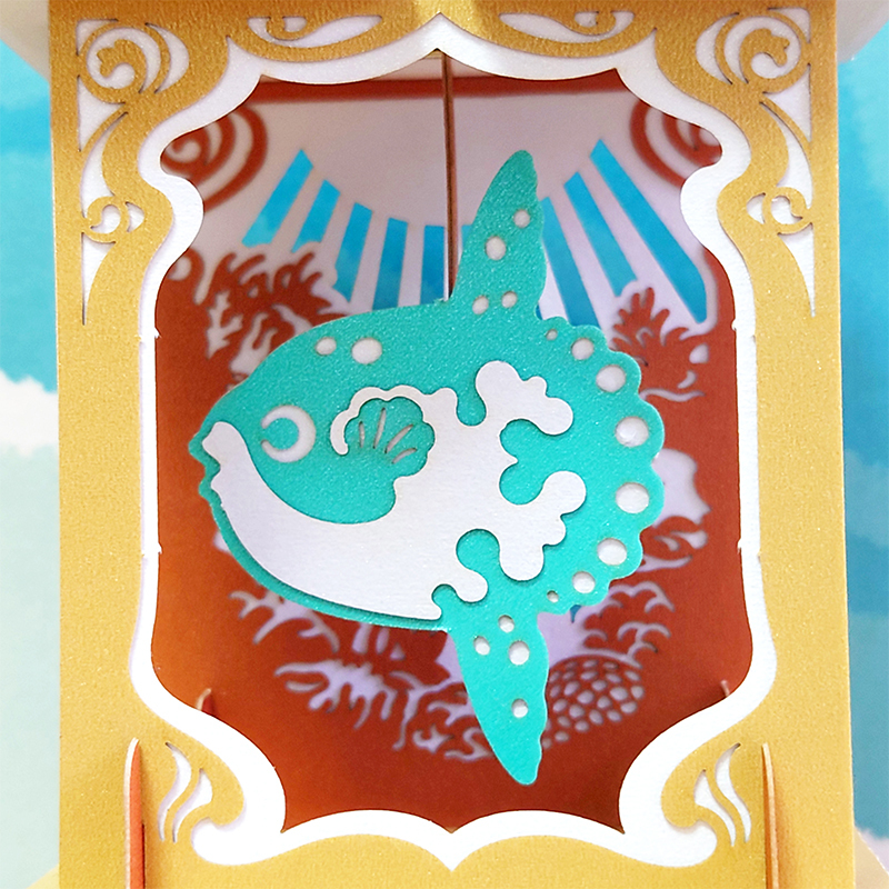 機關紙藝：鐘擺小夜燈－太陽魚