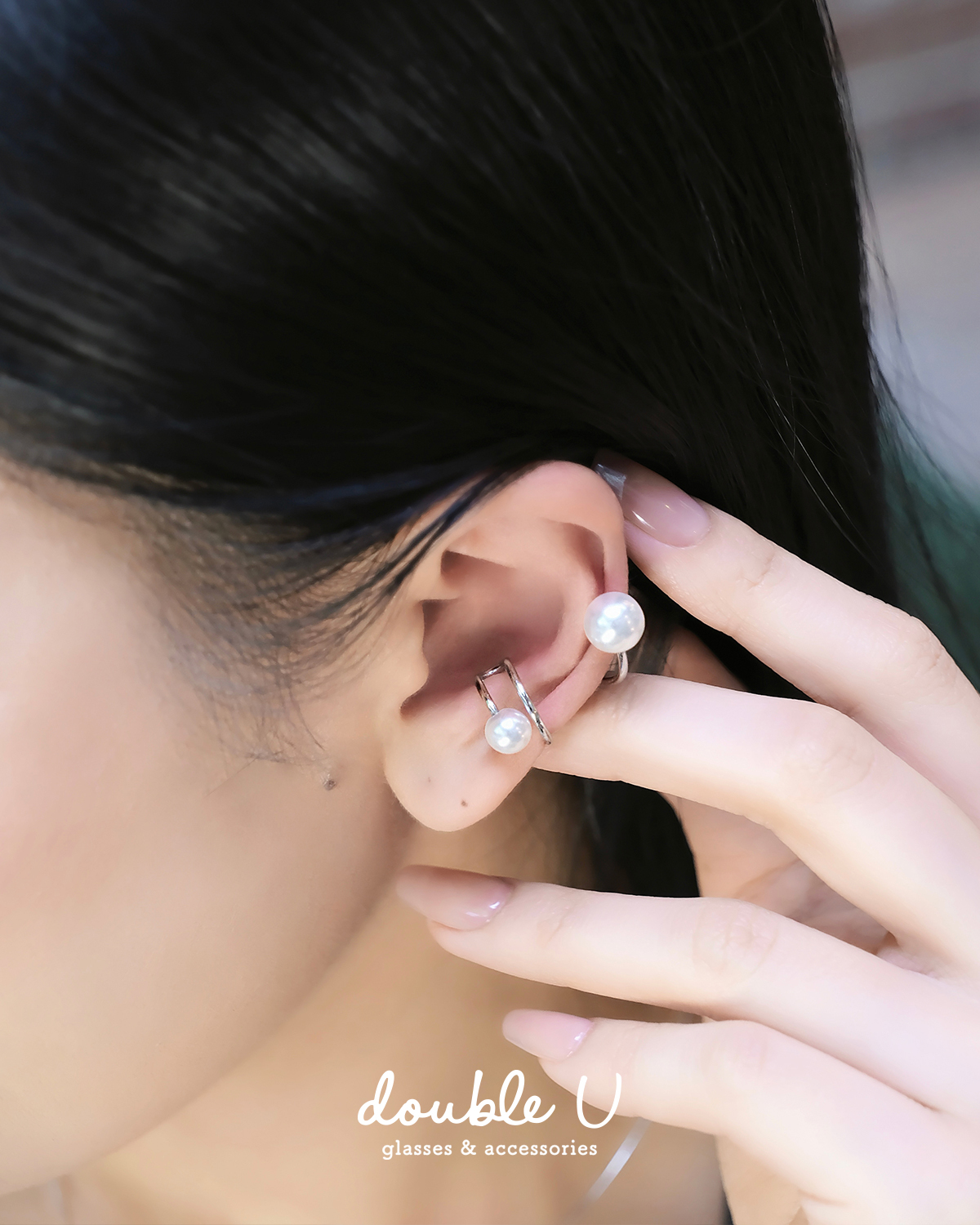 環繞珍珠耳骨扣・Earcuff (EBM10058)