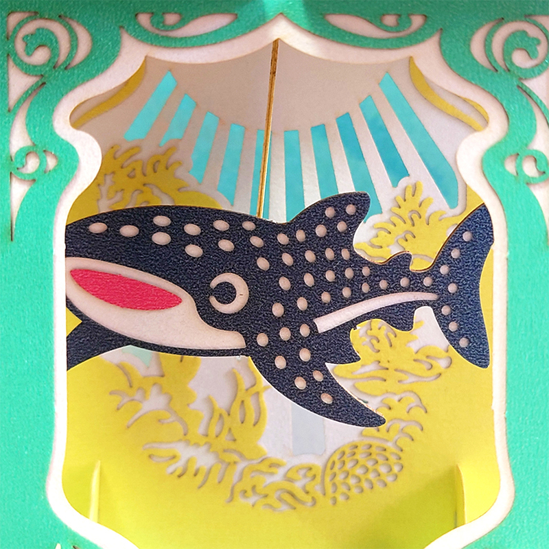 機關紙藝：鐘擺小夜燈－鯨鯊