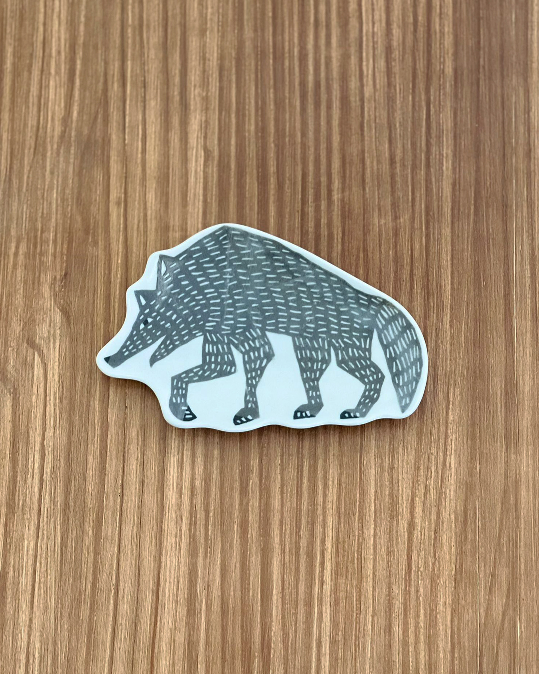 印判手 狼豆皿 灰色｜倉敷意匠 x kata kata