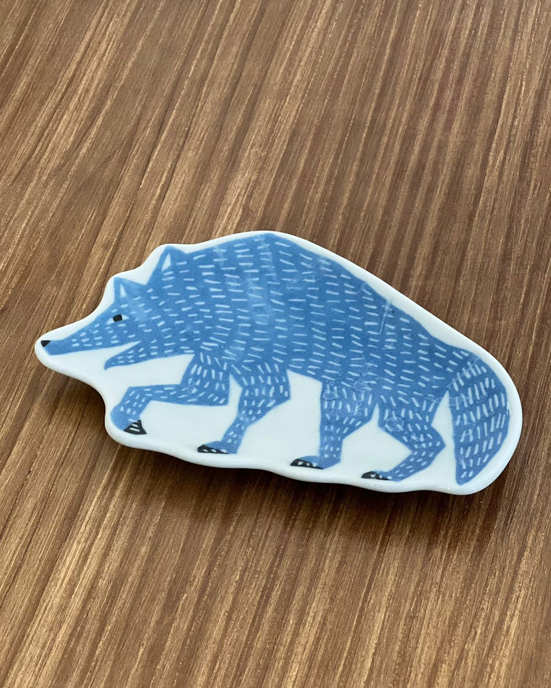 印判手 狼豆皿 藍色｜倉敷意匠 x kata kata