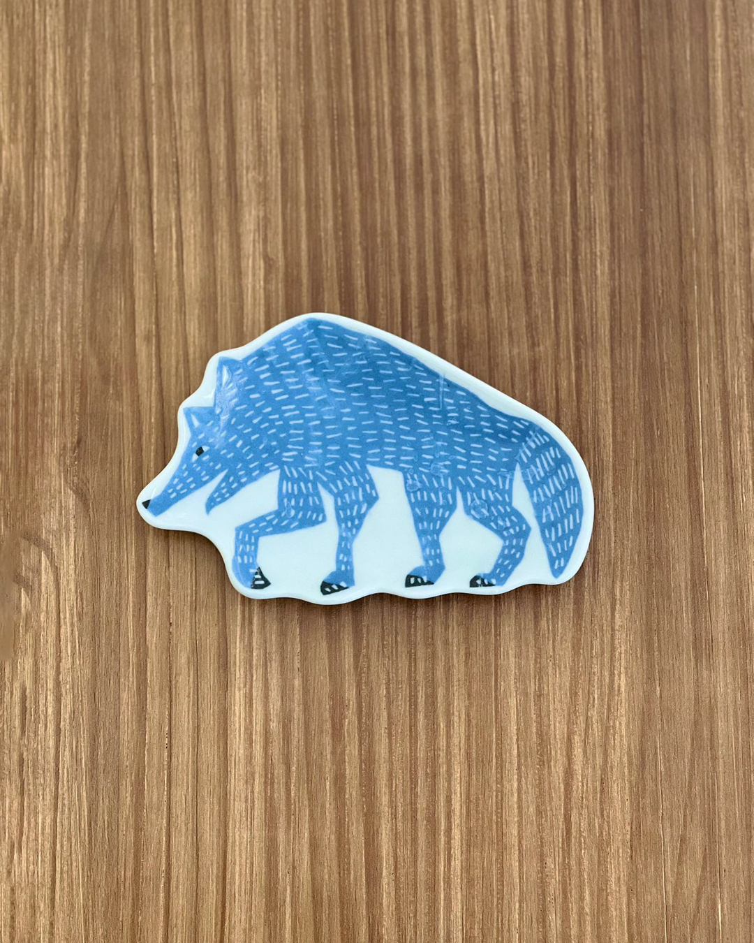 印判手 狼豆皿 藍色｜倉敷意匠 x kata kata