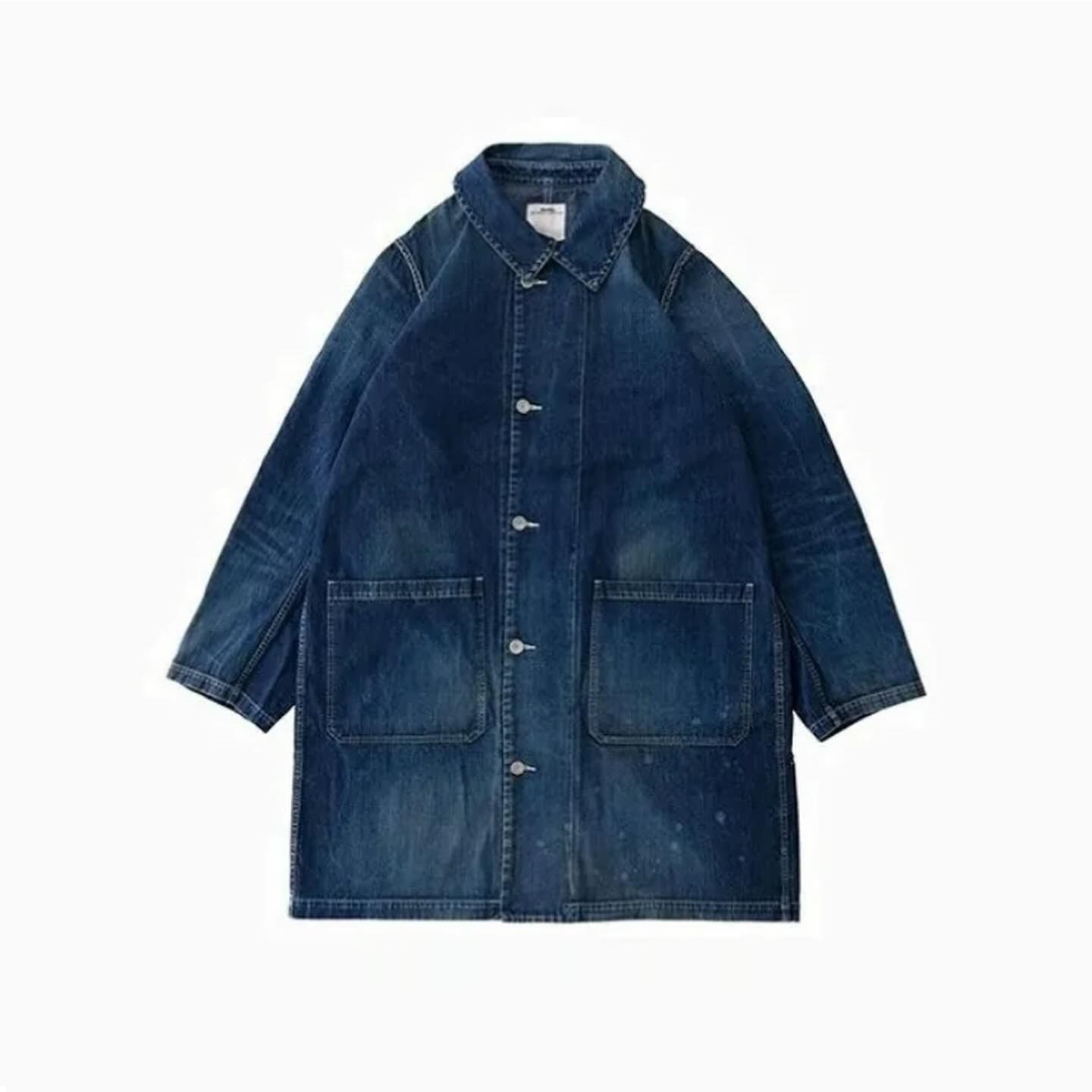 最後價格 LAST PCS SALE: VISVIM GREASE MONKEY COAT DRY DENIM - PRE ORDER ITEM (預訂中)
