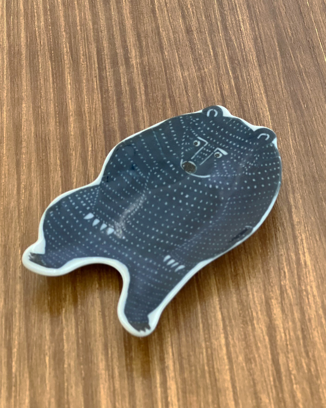 印判手 熊豆皿 S 藍色｜倉敷意匠 x kata kata