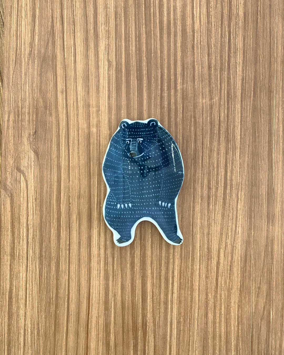 印判手 熊豆皿 S 藍色｜倉敷意匠 x kata kata