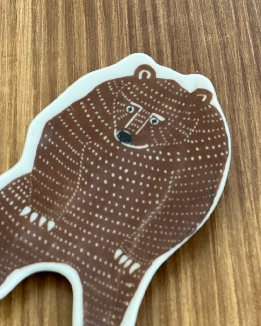 印判手 熊皿 M 啡色｜倉敷意匠 x kata kata