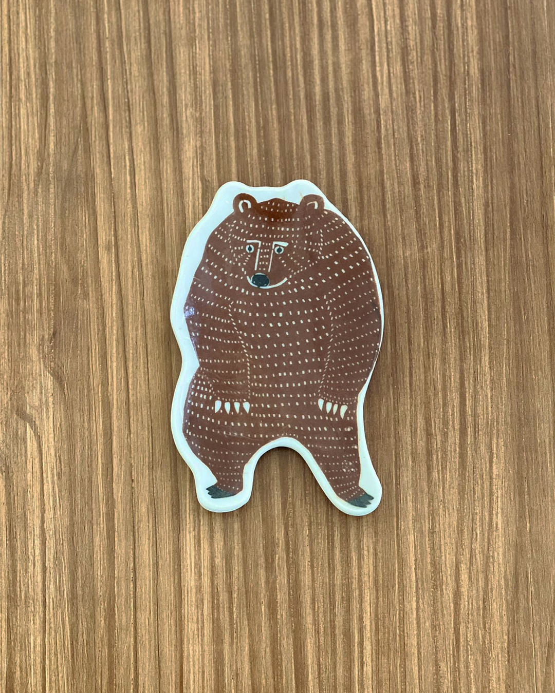 印判手 熊皿 M 啡色｜倉敷意匠 x kata kata