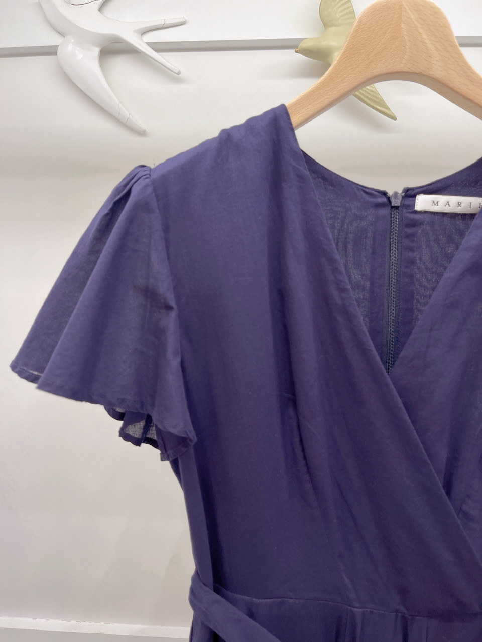 夏日新款V領蓬䄂洋裝