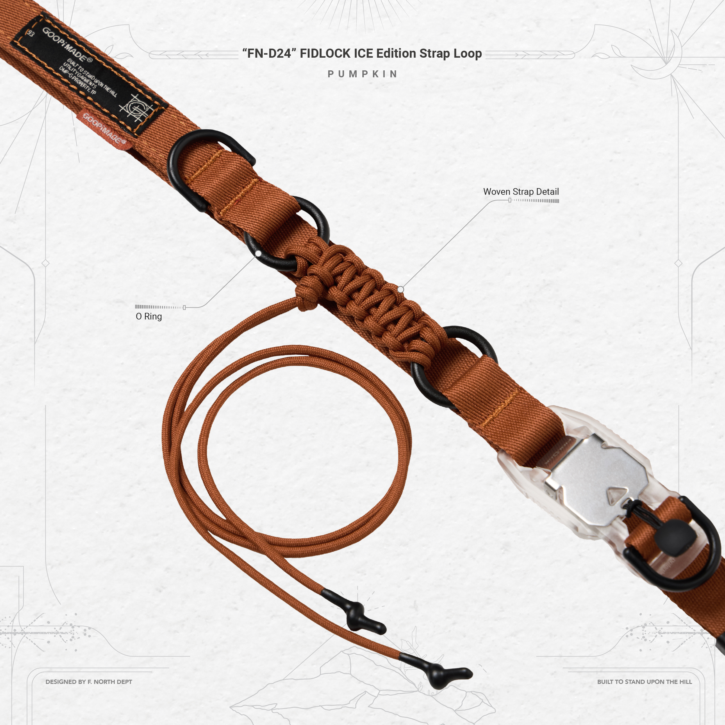 小物 GOOPiMADE FIDLOCK Strap Loop Belt GOOPiMADE FD-01K FIDLOCK ICE EDITION STRAP LOOP D-GREY FS