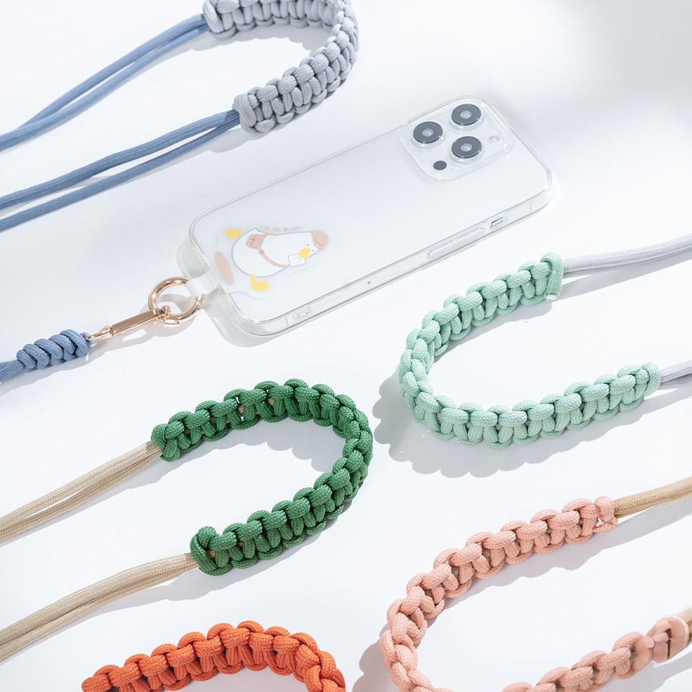 手工編織雙色背帶