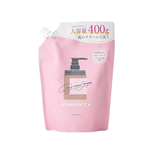 cocone 粘土乳霜洗髮水(光滑款) 補充裝 400g