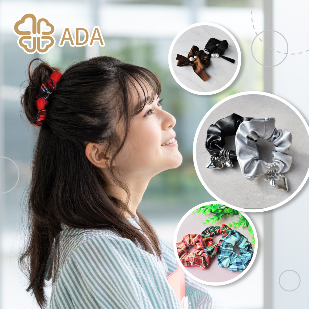 ADA 愛心吊墜髮圈1入〈全2款〉
