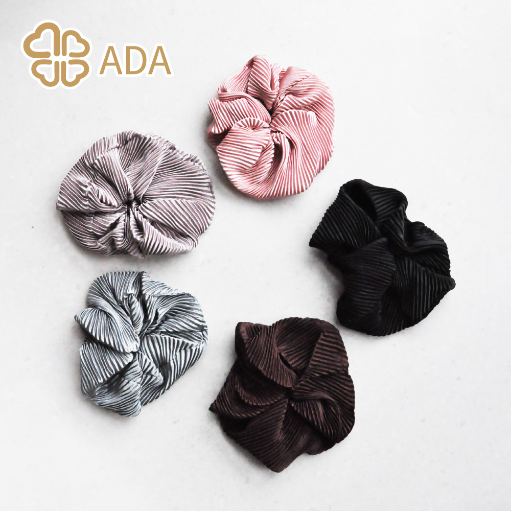 ADA 簡約皺褶大圈束1入〈全5款〉