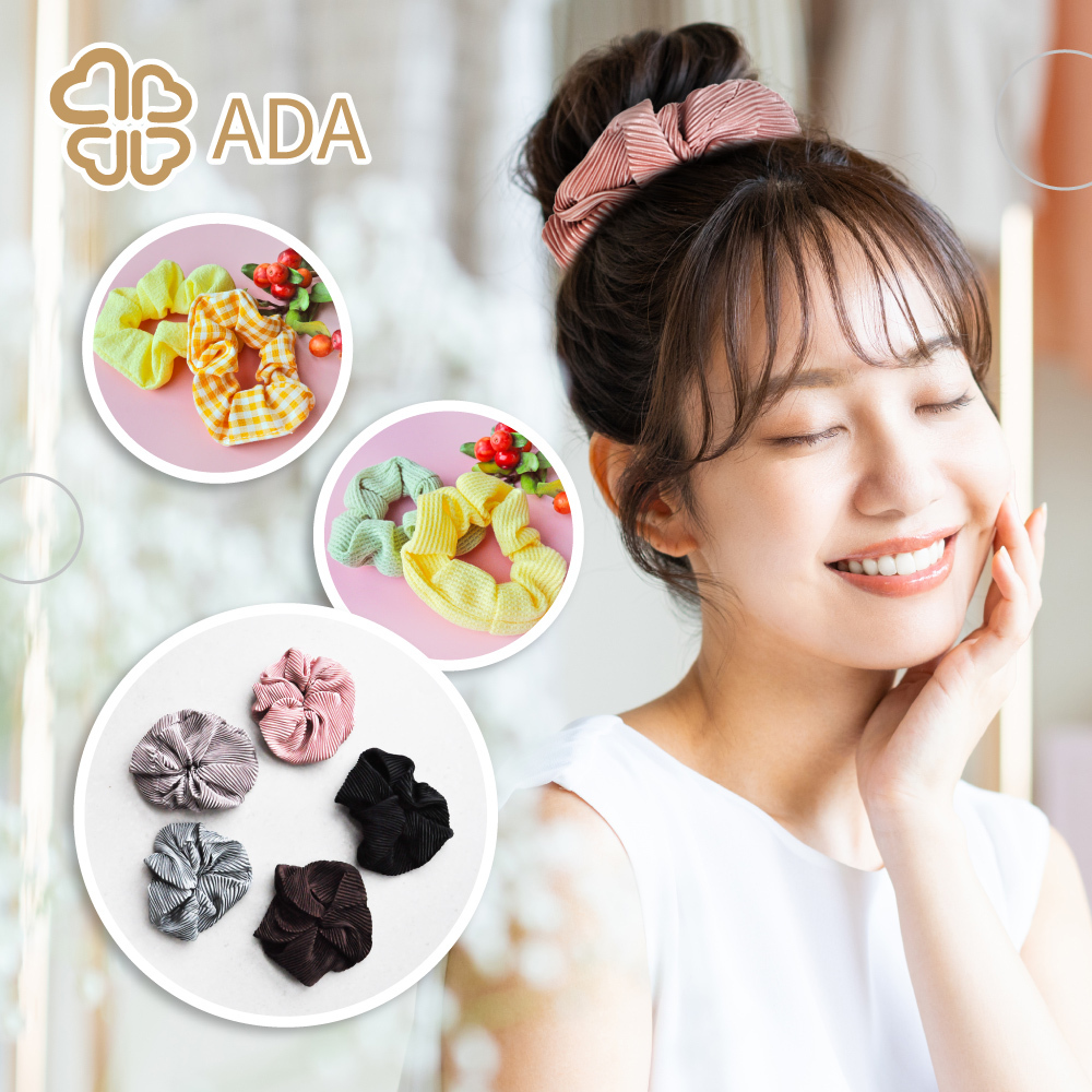 ADA 簡約皺褶大圈束1入〈全5款〉