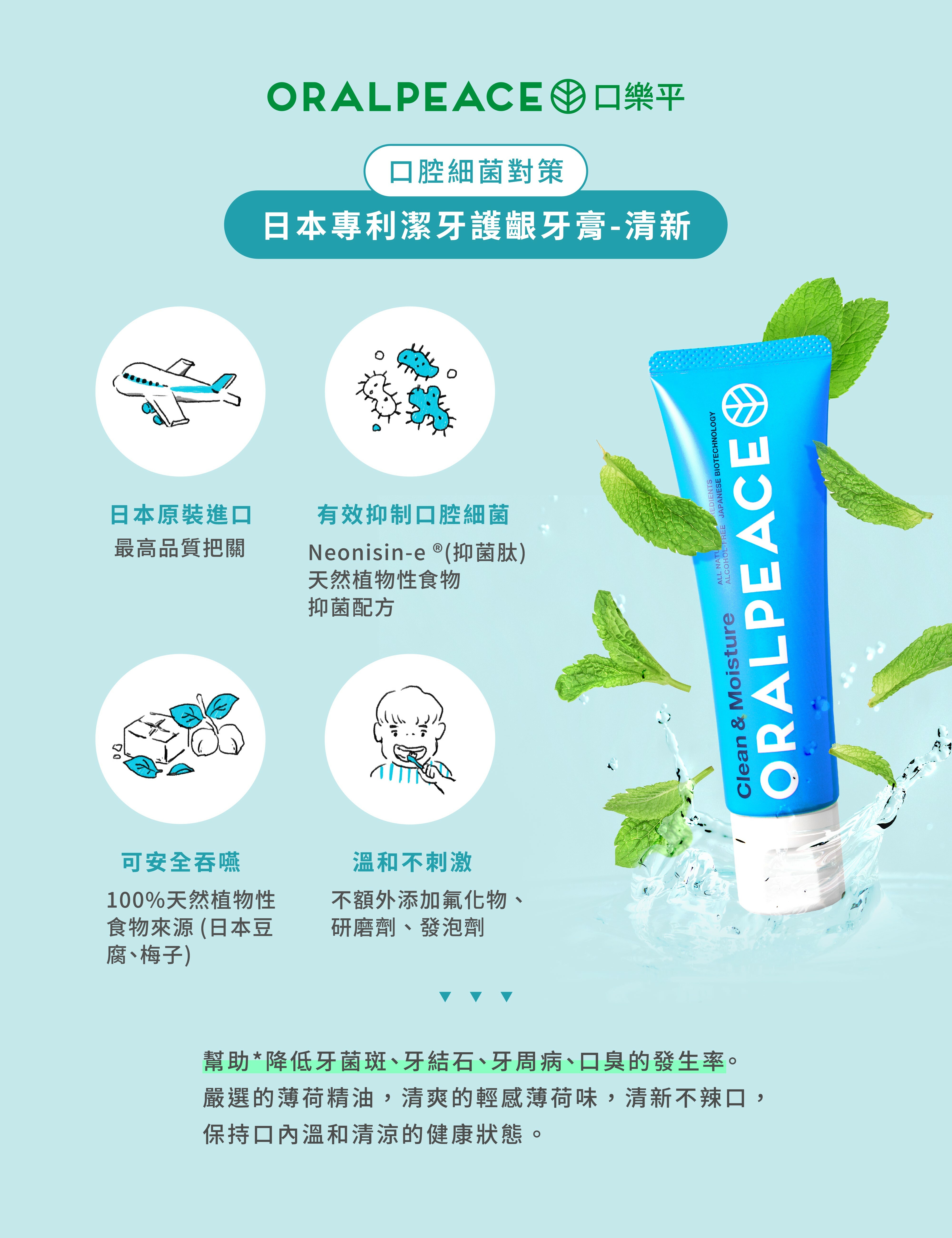 清新薄荷有效幫助消除口臭