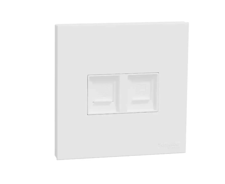 AVATARONC奐然 兩位RJ11電話插座,Keystone面板備防塵活門
