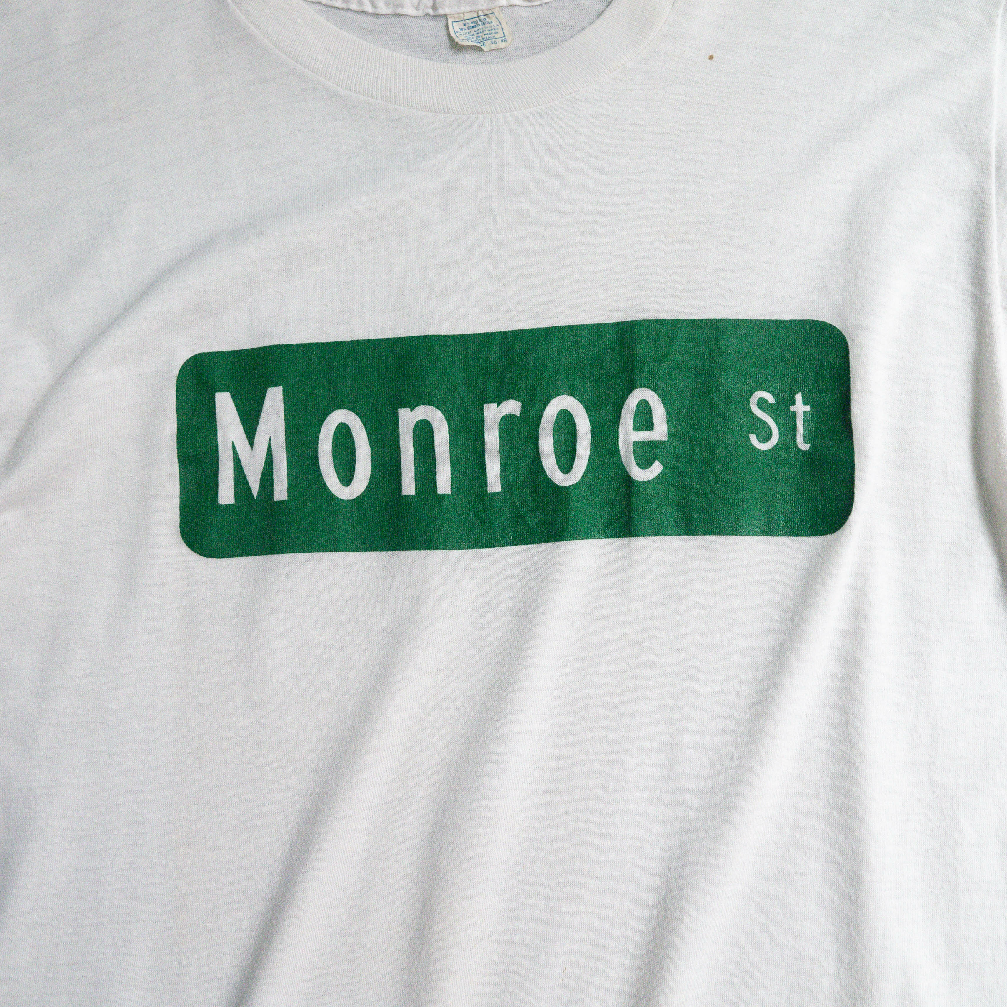 80-90S VINTAGE TEE 美國製 綠色 夢露街 短袖 T恤