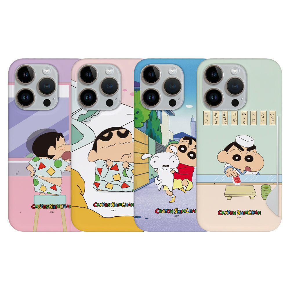 蠟筆小新 - Card hard Case - 貼身插卡槽手機硬殼 CD