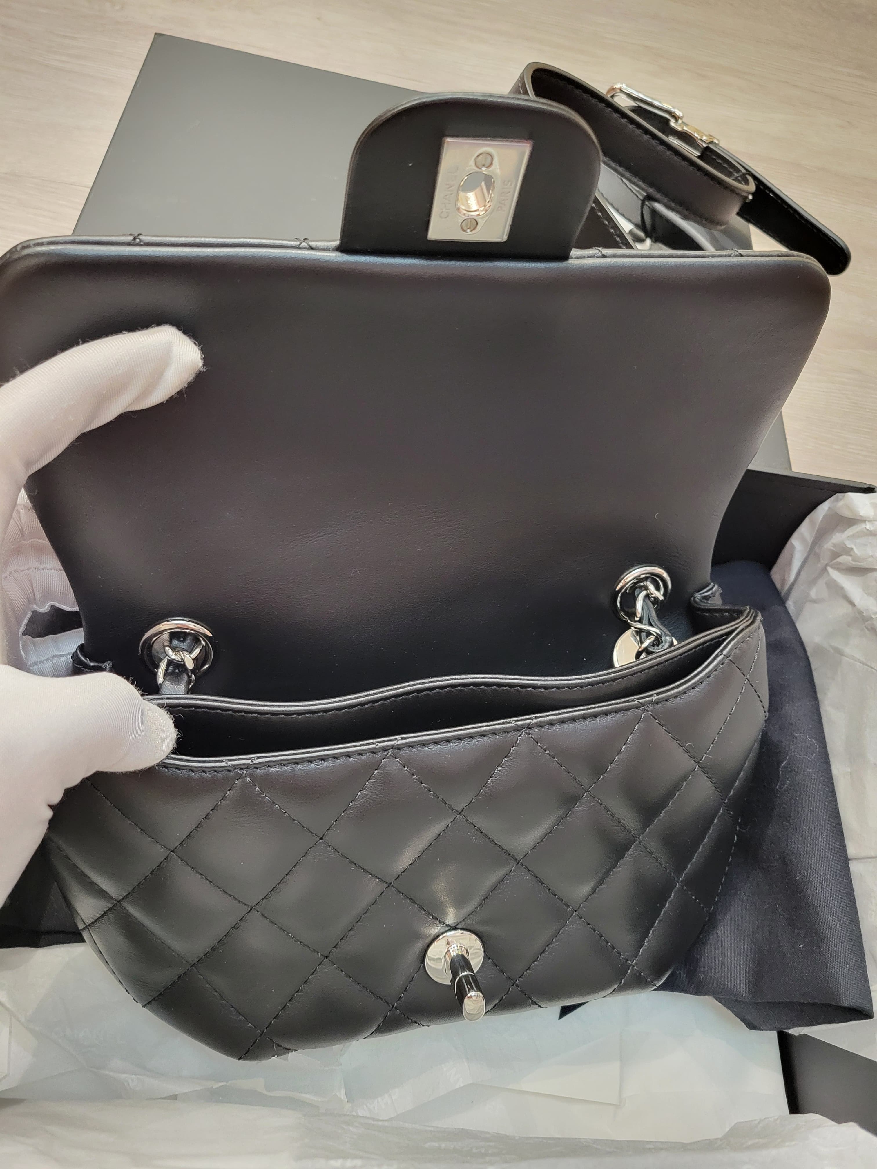 CHANEL STAFF UNIFORM BELT BAG BLACK 黑色