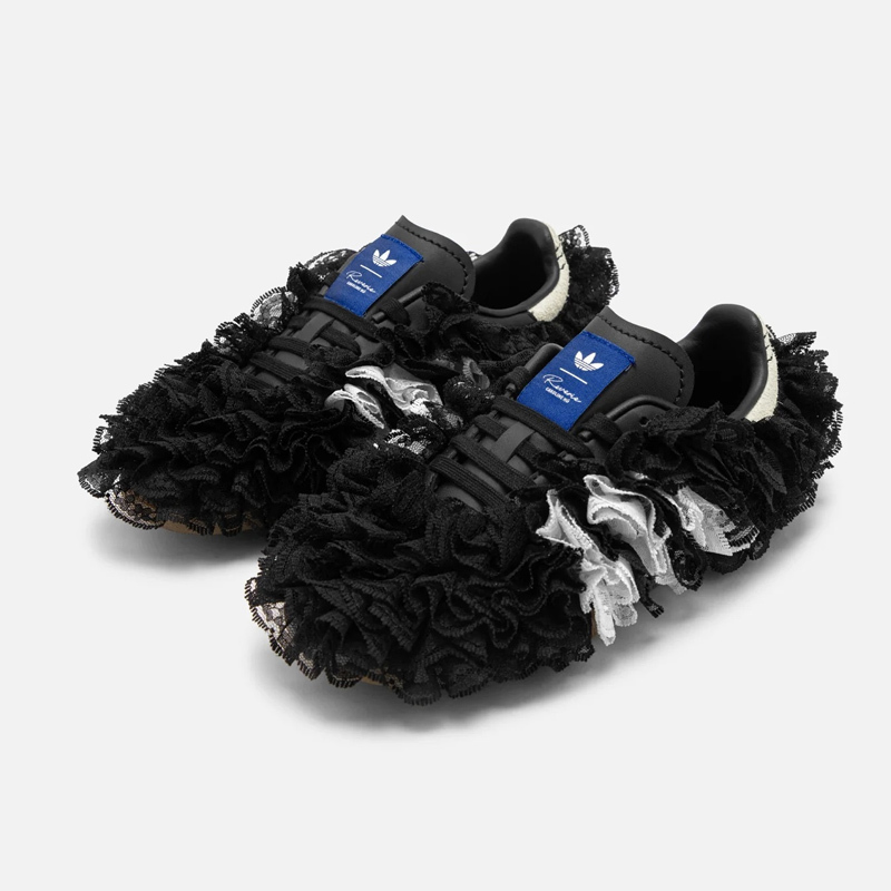 <連線代購商品>Caroline Hu x ADIDAS SAMBA OG 黑色 蕾絲 低筒休閒鞋【JS2778】