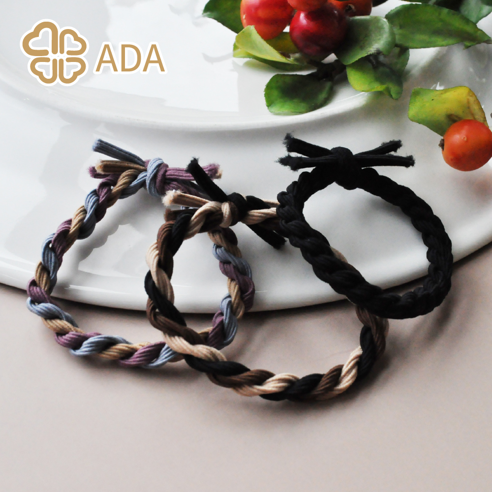 ADA 彩色麻花辮子髮束3入組〈全2款〉