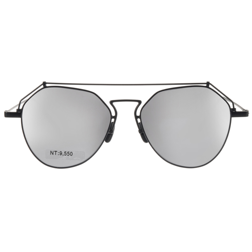 【STEALER】BEAM C01M 摩登切角圓框太陽眼鏡(水銀鏡面)