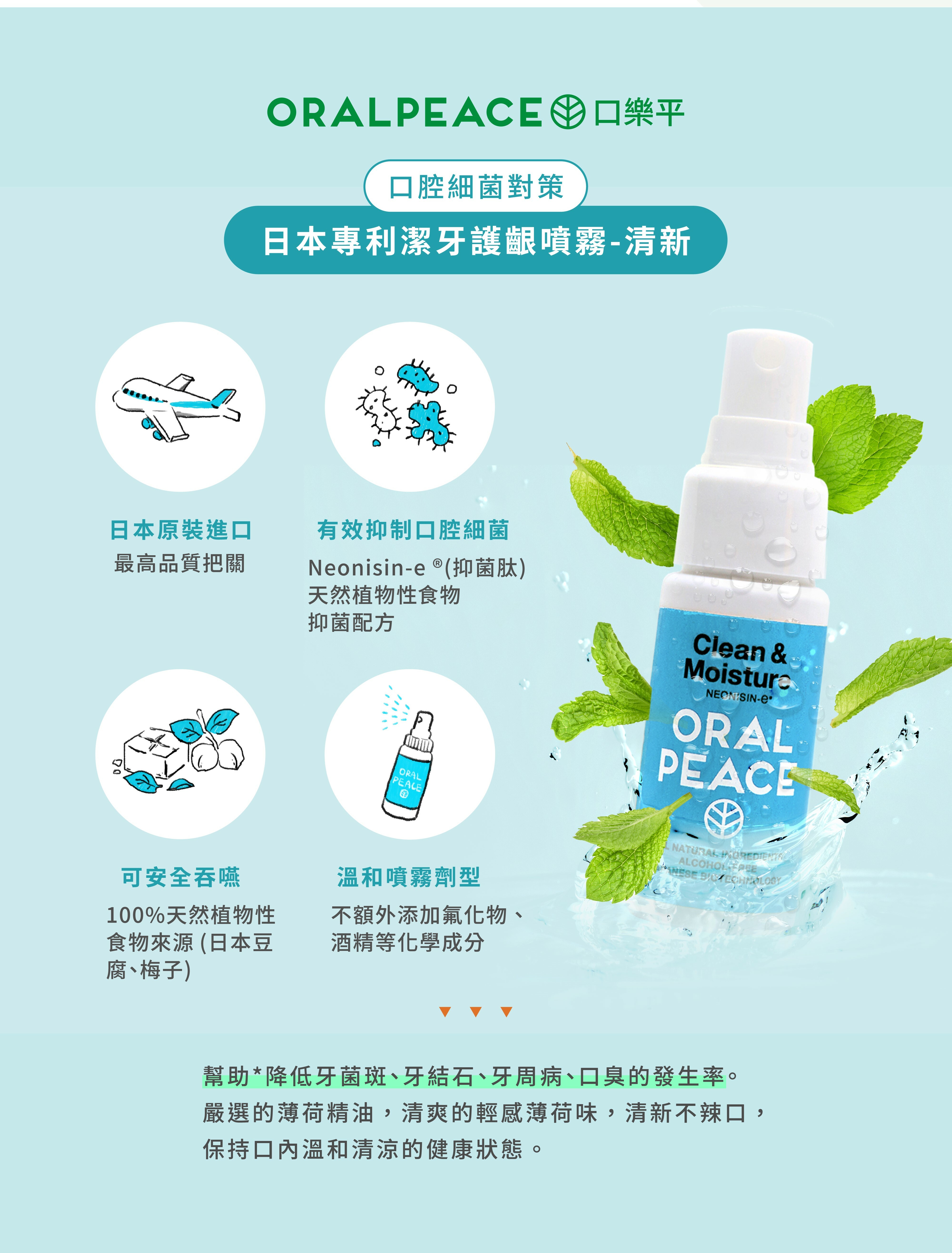 無酒精的口臭隨身漱口水