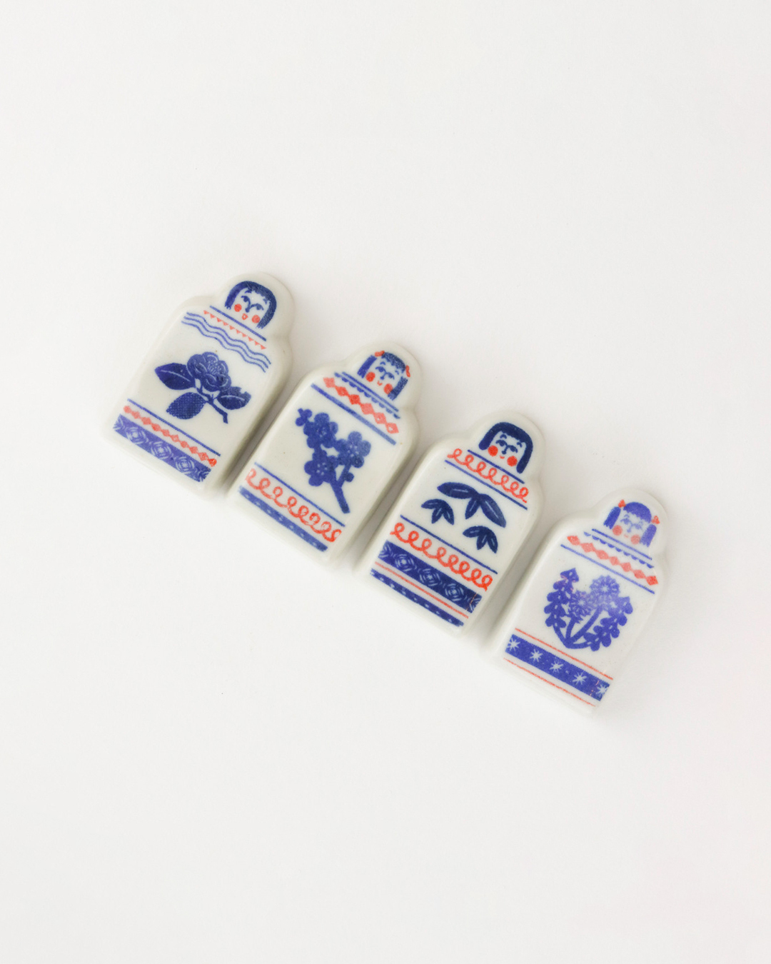 印判手 木芥子筷子托(4 款)｜倉敷意匠 x kata kata