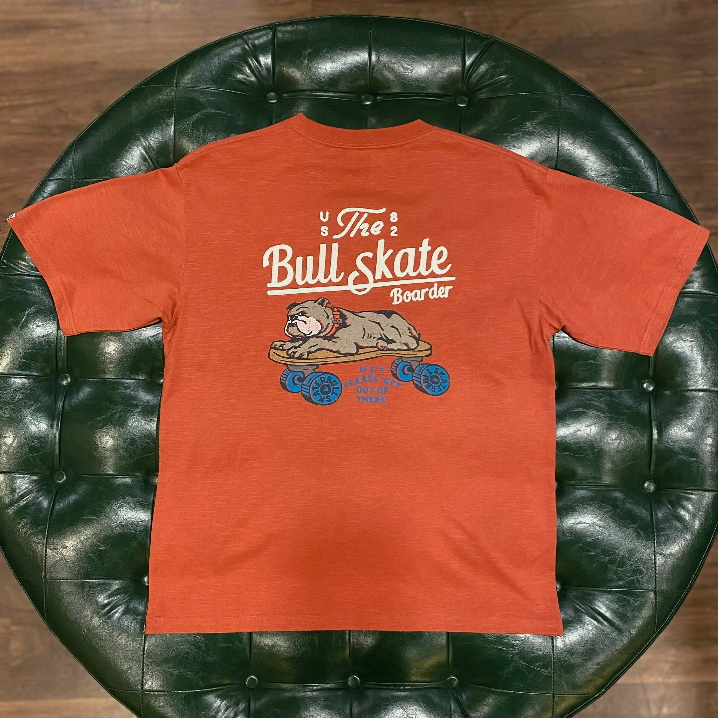 【日貨】鬥牛犬滑板平紋布短TEE