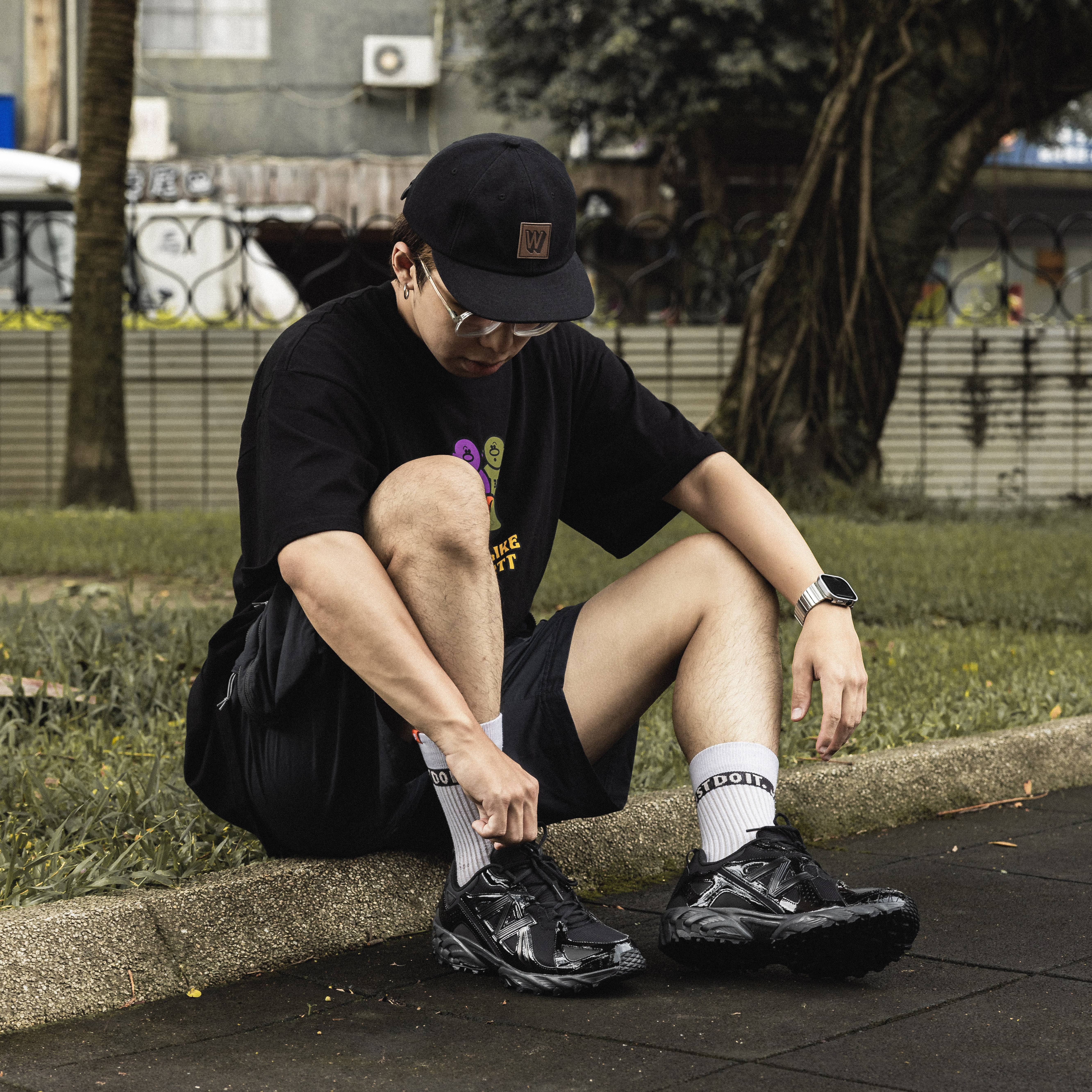 -(A6b)-NEW BALANCE 610V1 D楦 男款 CODURA 復古 登山 越野跑鞋 全黑-ML610TU