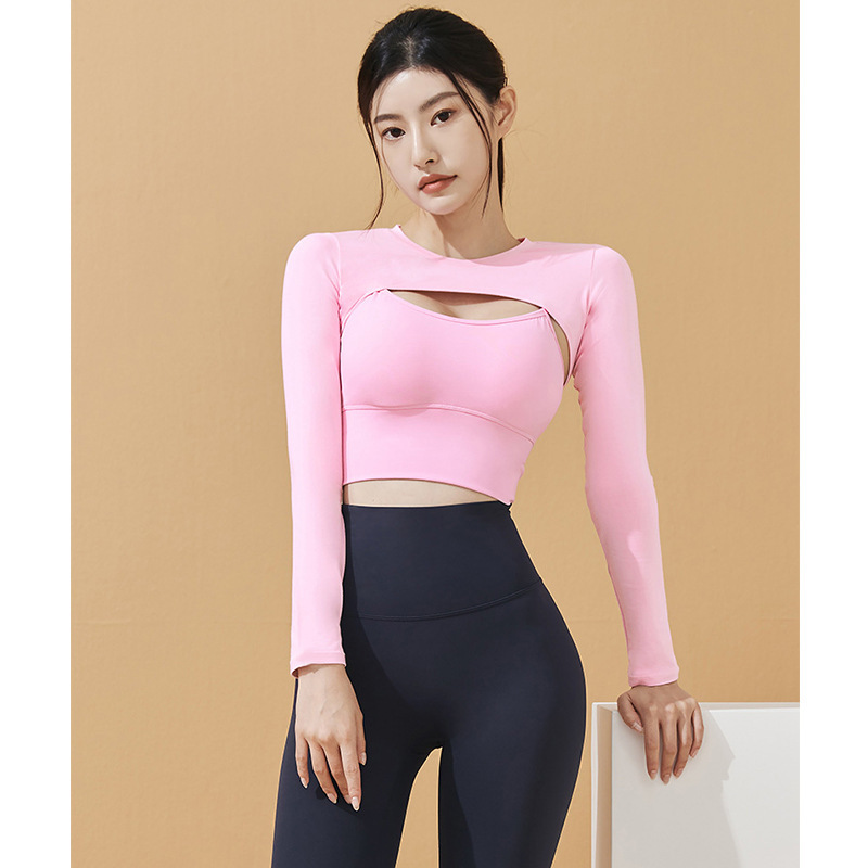 甜辣風帶胸墊背心兩件式運動衣(三色)