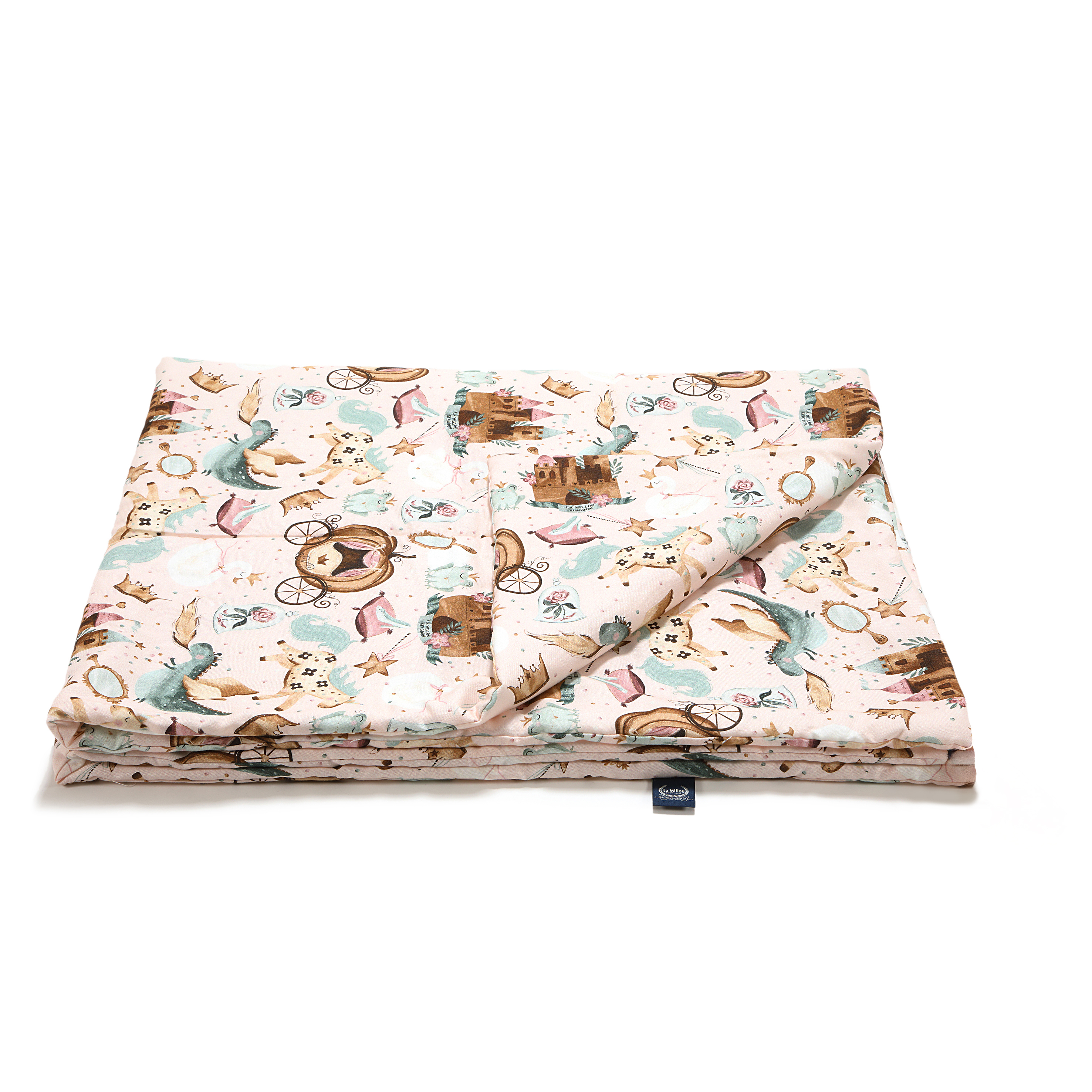 La Millou波蘭 竹纖涼感被(140x110cm)｜抗菌被｜無流蘇簡約質感｜仙履奇緣(粉底)