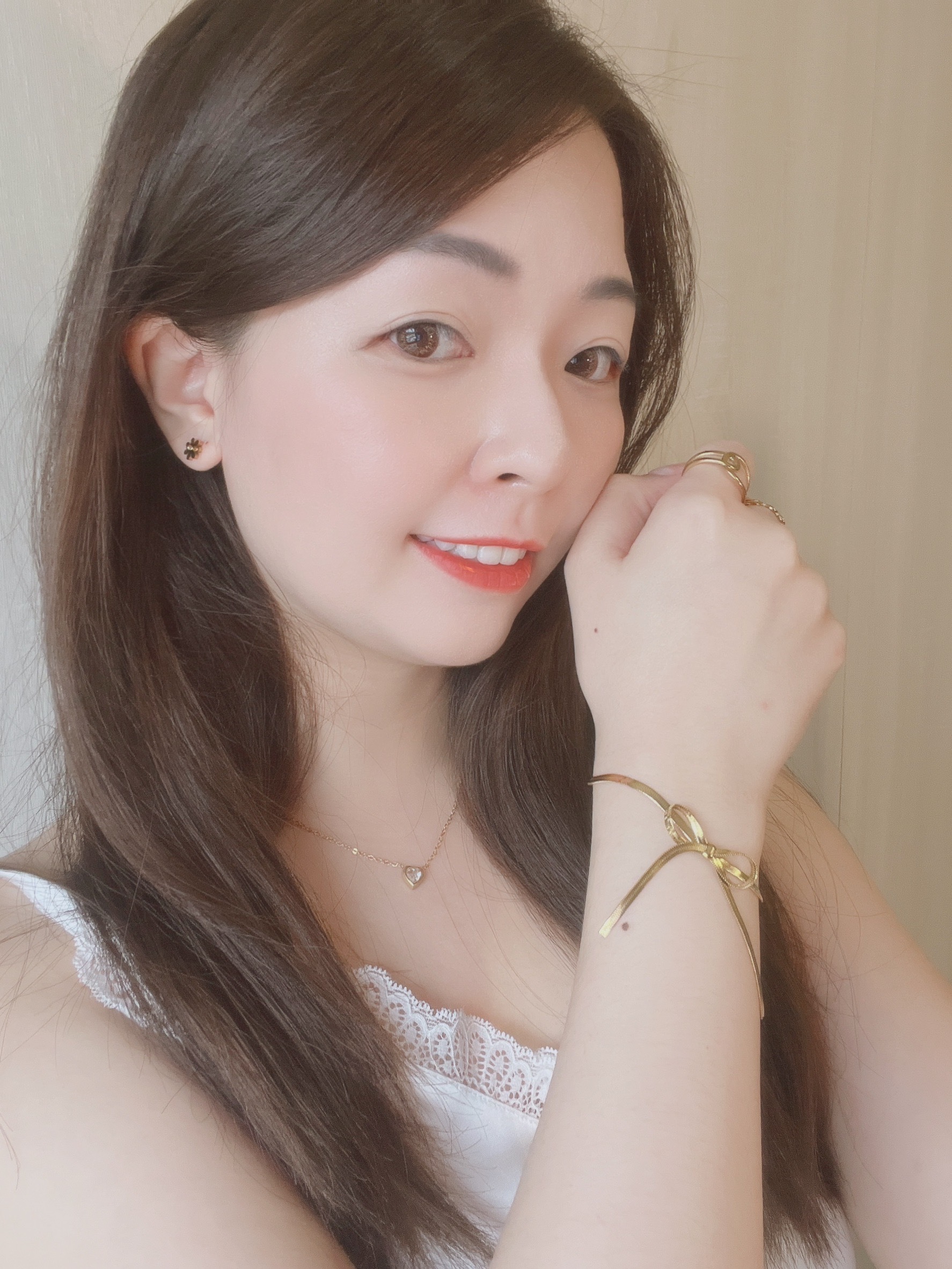 不會褪色醫療鋼氣質溫柔跟可愛兼具的蝴蝶結手鍊