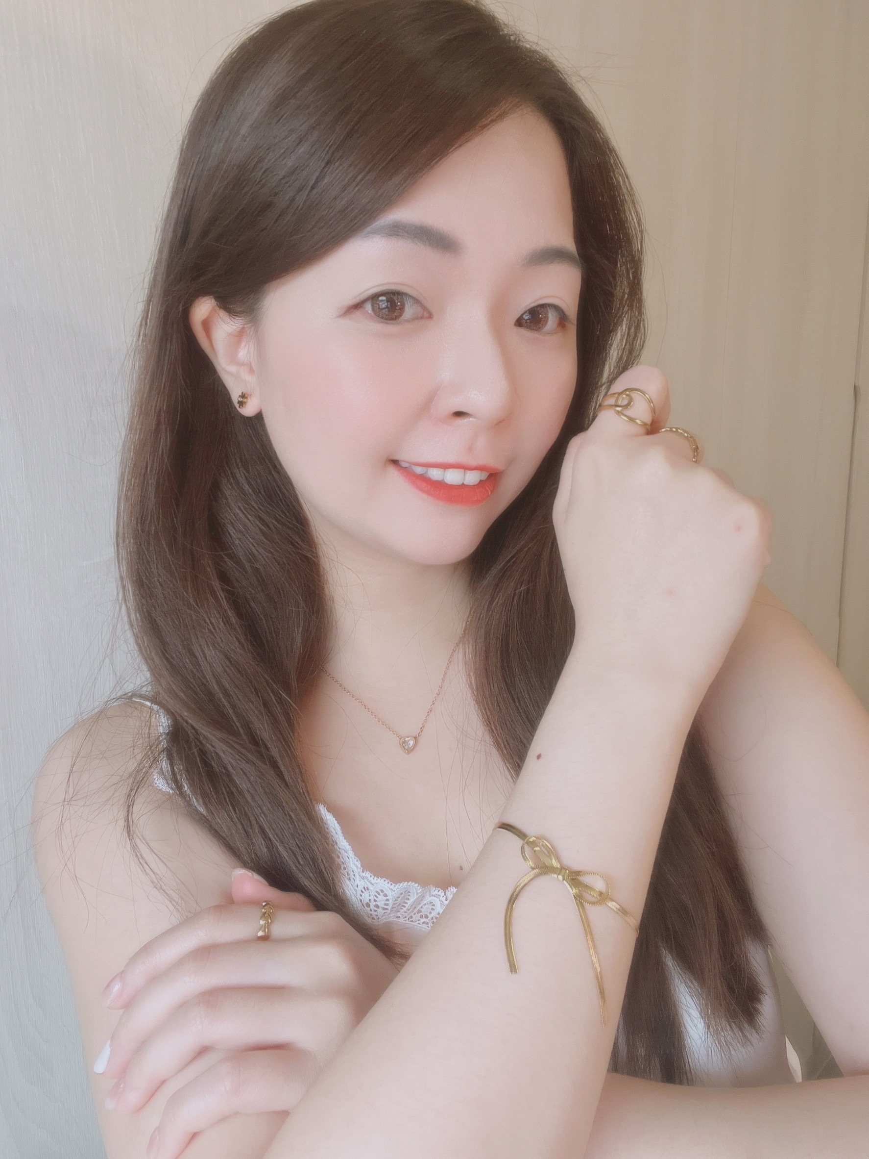 不會褪色醫療鋼氣質溫柔跟可愛兼具的蝴蝶結手鍊