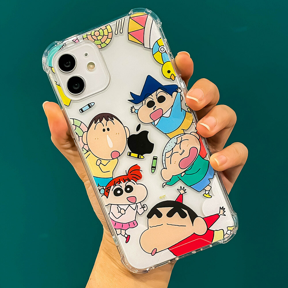 蠟筆小新 - Clear Hard Case - 防撞透明手機保護硬殼 CD