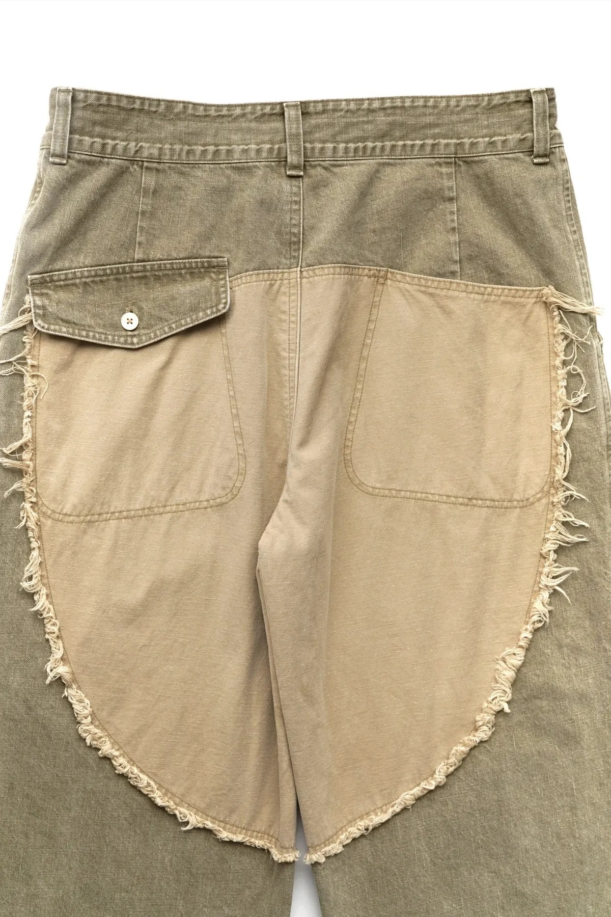 PORTER CLASSIC HAPPY DENIM WIDE PANTS *Kanazawa Limited - OLIVE PRE ORDER ITEM (預訂中)