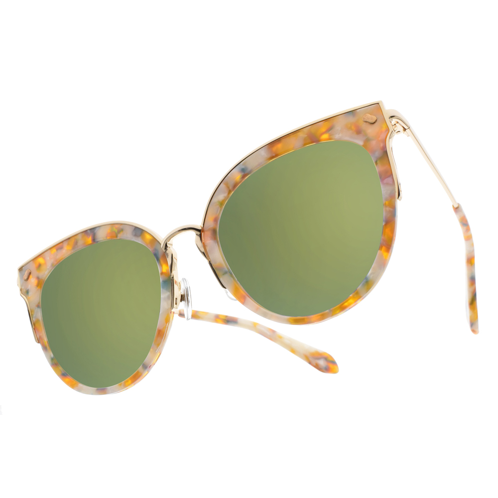 【STEPHANE CHRISTIAN】SHADOW CAT T47 韓系潮流貓眼圓框太陽眼鏡 (水銀鏡面)