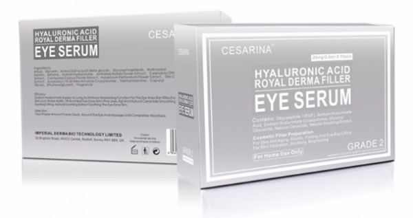 CESARINA Hyaluronic Acid Royal Derma Filler Eye Serum 多元胜肽細胞生長亮眼塗抹水光針 2ml x 10