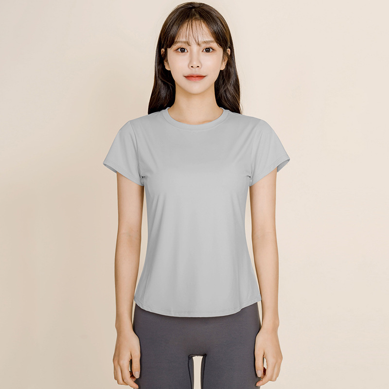 可愛甜妹風素色健身慢跑上衣(三色)